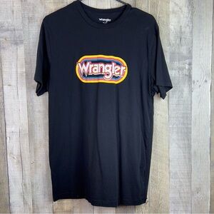 Wrangler Size Medium Short Sleeve Crewneck Black T-Shirt Wrangler Graphi…